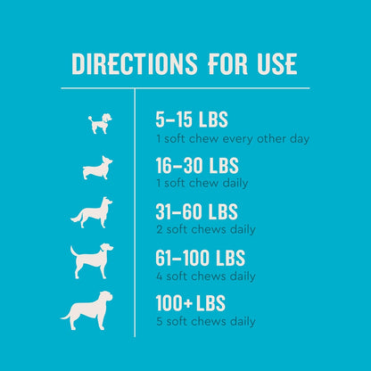Advanced Calming Chews for Dogs, 60 Count