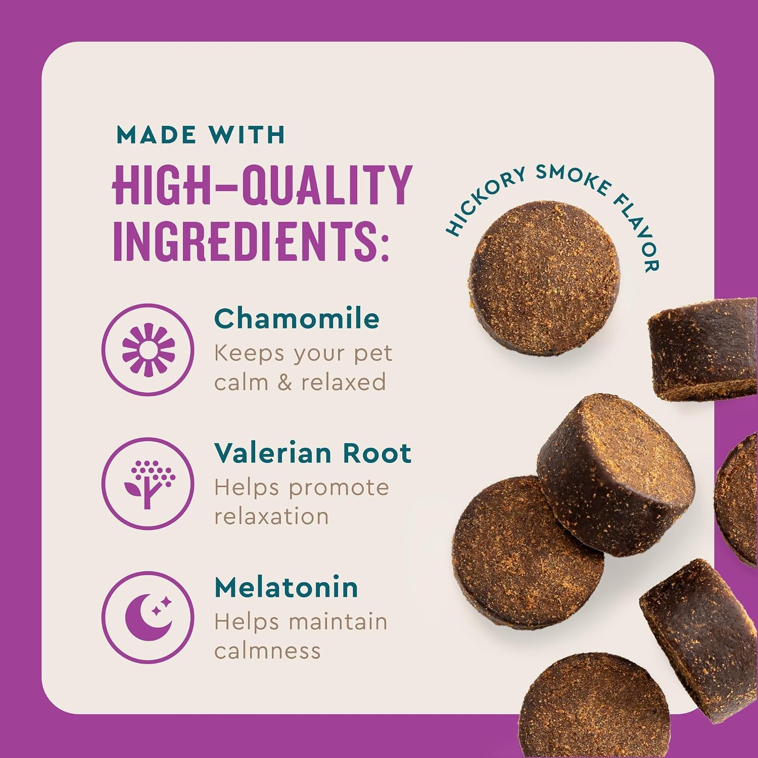 Advanced Calming Chews for Dogs, 60 Count