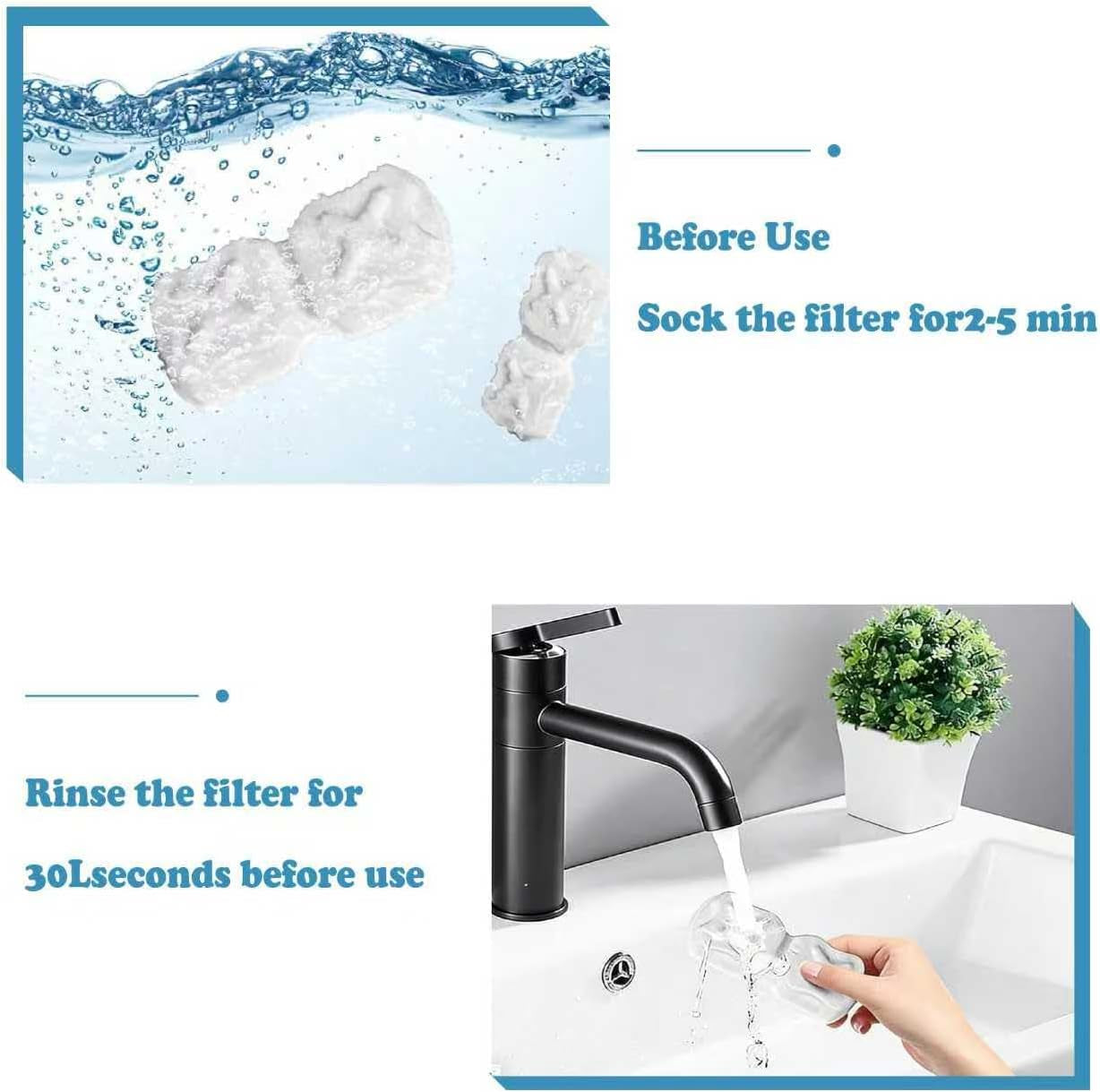 Cat Water Fountain Replacement Filters 32pc - 2.2L Stainless Steel
