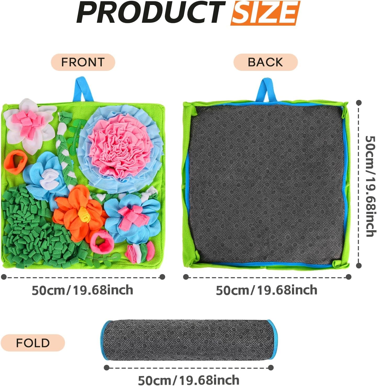Snuffle Mat for Dogs and Cats, 20x20 in