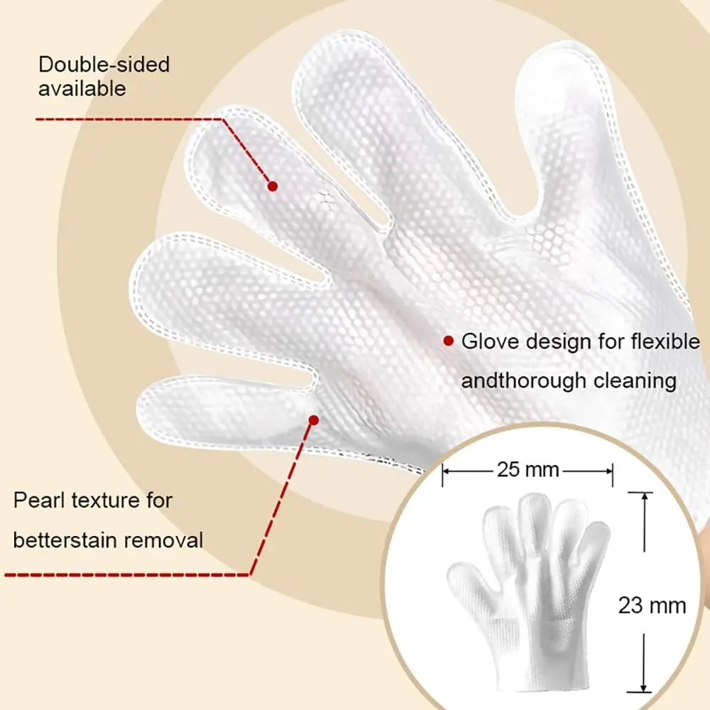 20Pc Pet Cleaning Gloves, Sticky，Hair，Dog & Cat Bath Wipes, Grooming Products, Low Allergy, Deodor