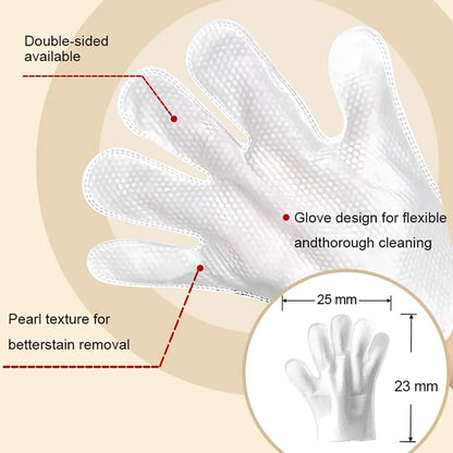 20Pc Pet Cleaning Gloves, Sticky，Hair，Dog & Cat Bath Wipes, Grooming Products, Low Allergy, Deodor